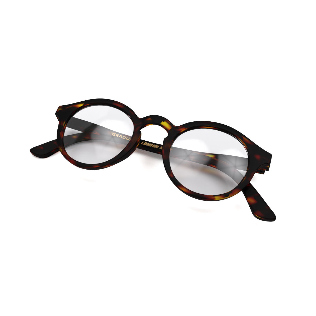 London Mole Graduate Matte Tortoise Shell Blue Blockers
