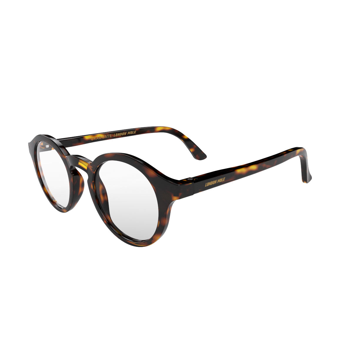 London Mole Graduate Gloss Tortoise Shell Blue Blockers
