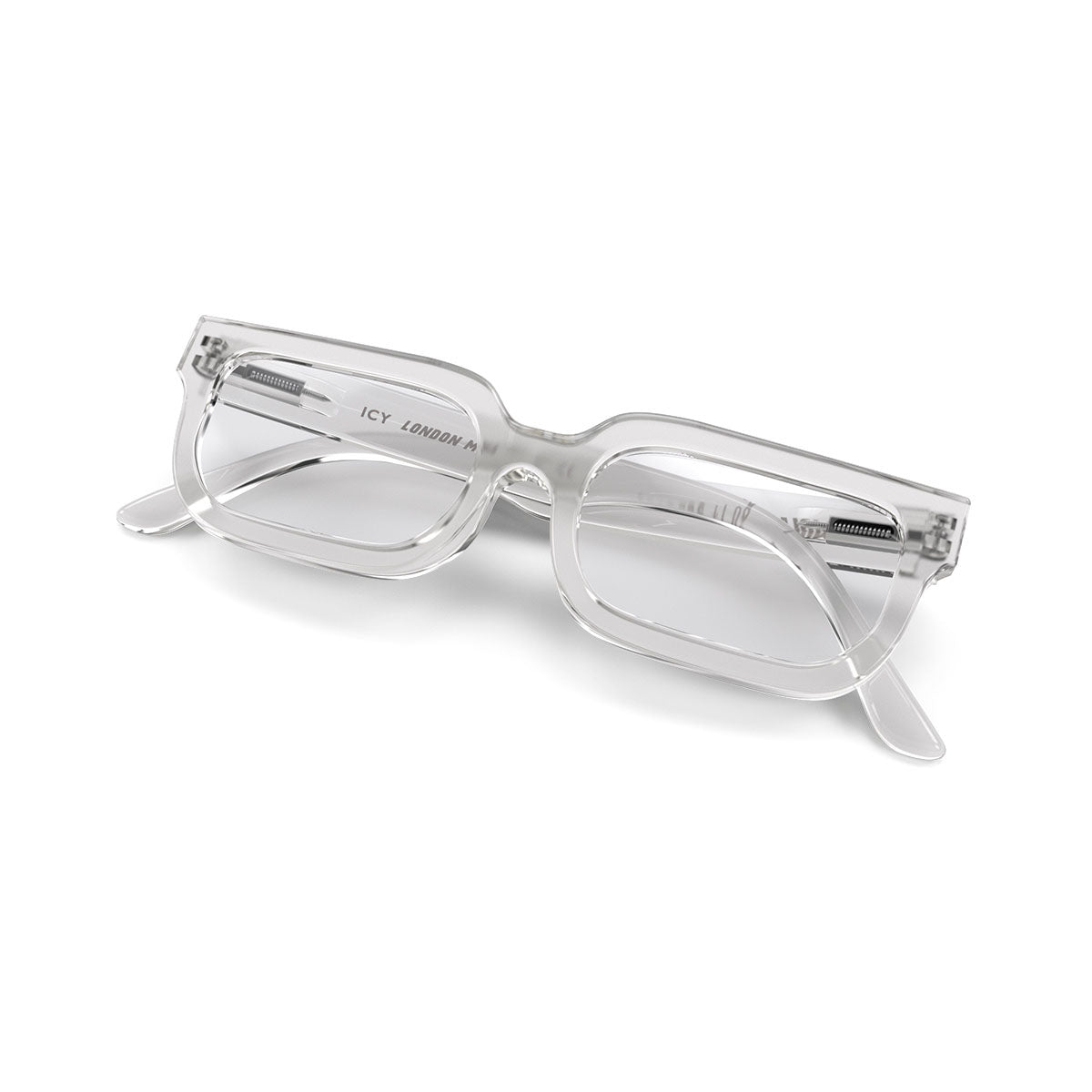 London Mole Icy Transparent Blue Blockers