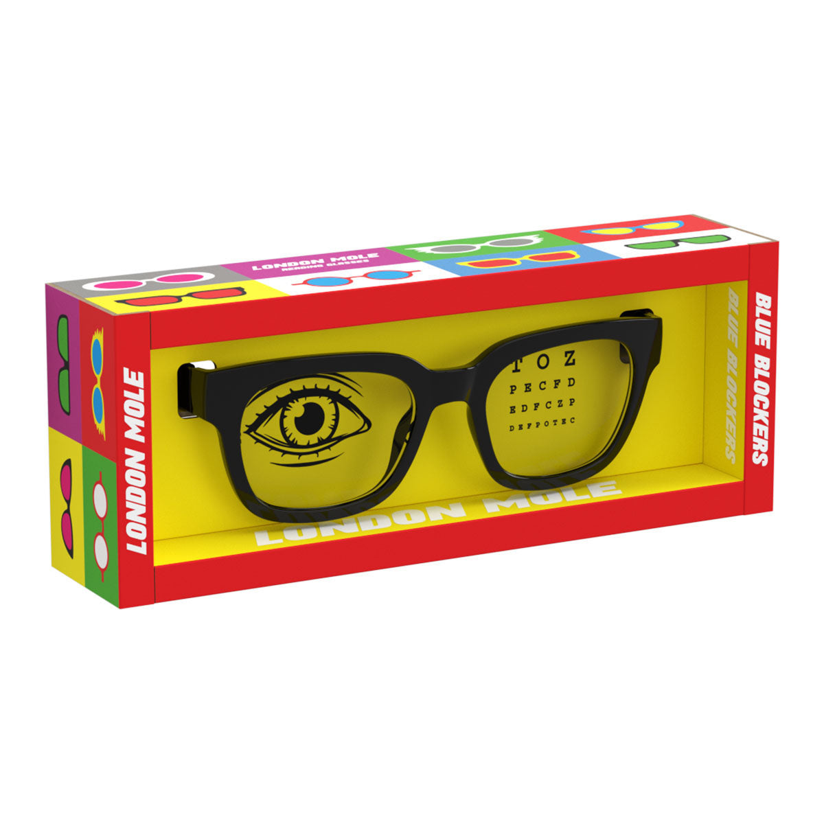 London Mole Tricky Gloss Black Blue Blockers