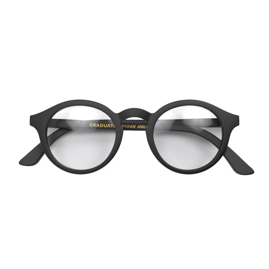 London Mole Graduate Matte Black Blue Blockers