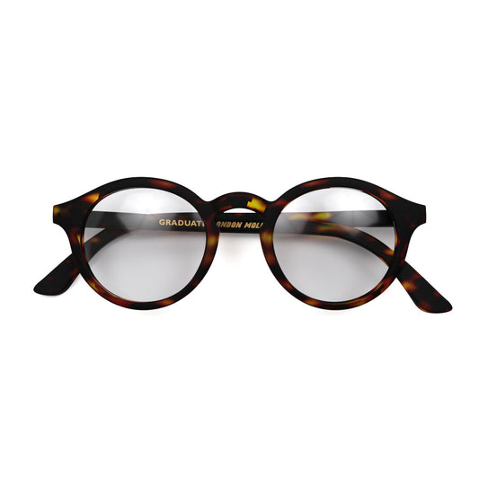 London Mole Graduate Matte Tortoise Shell Blue Blockers