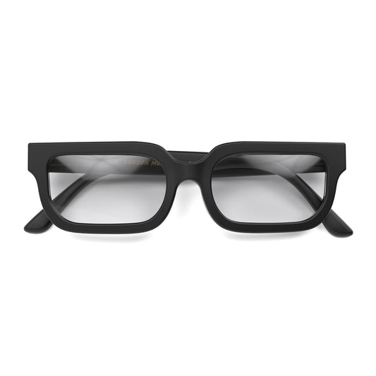 London Mole Icy Matte Black Blue Blockers