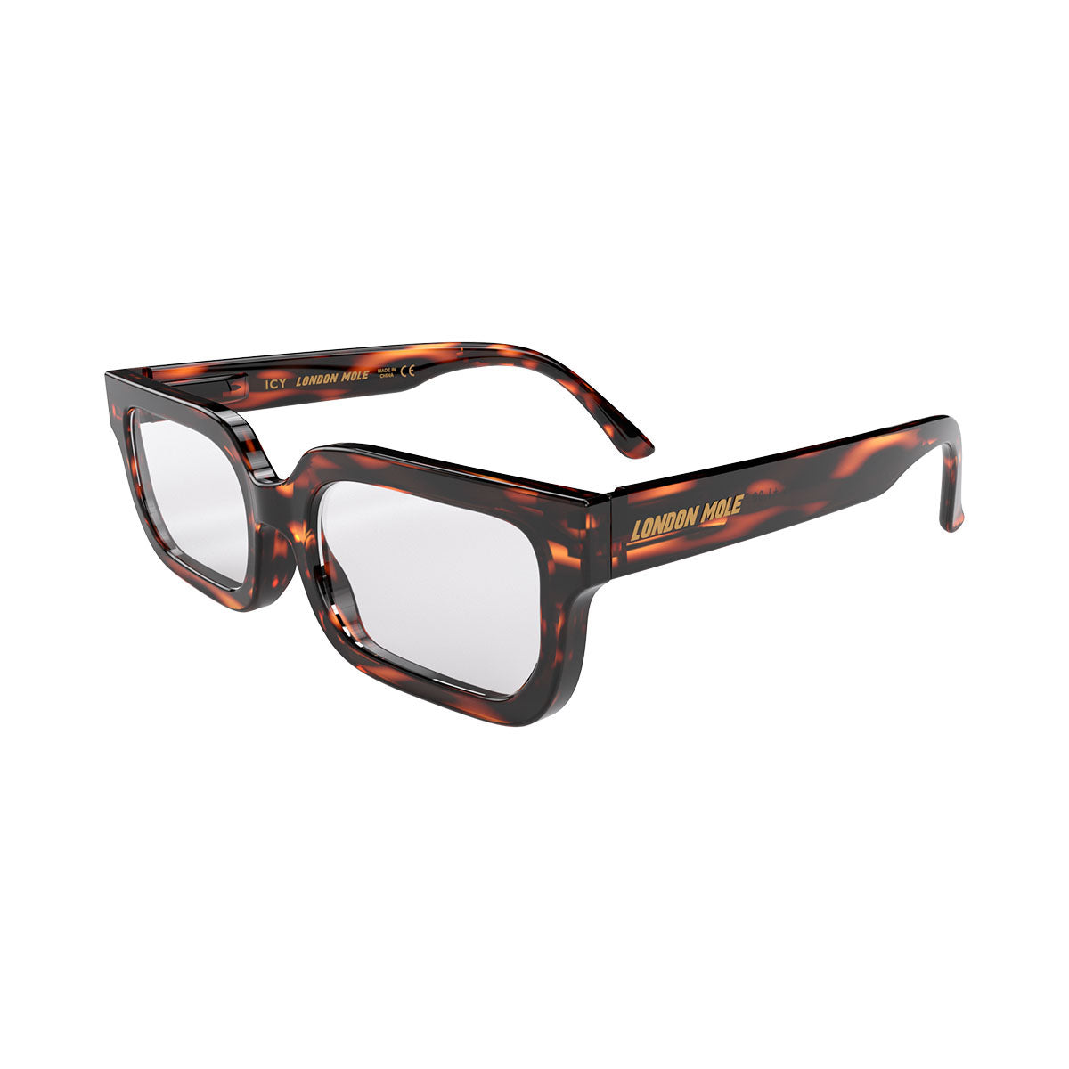 London Mole Icy Gloss Tortoise Shell Blue Blockers